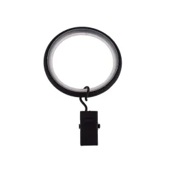 Кольца с клипсами Domoletti 90220024, 1.9 см, черный цв., 10 шт.