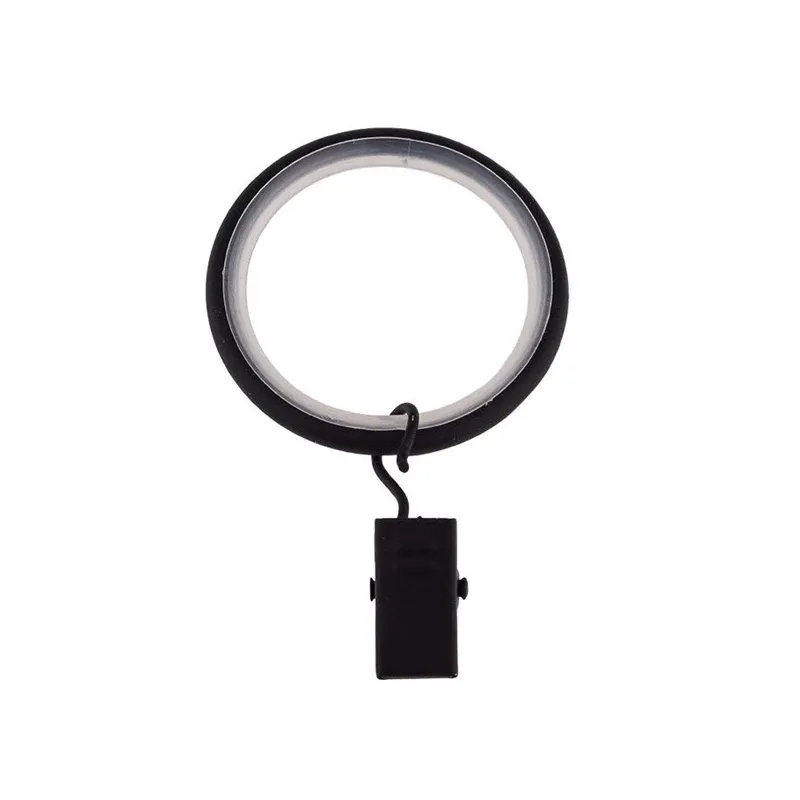 Žiedai su segtukais Domoletti 90220024, 1.9 cm, juoda sp., 10 vnt.