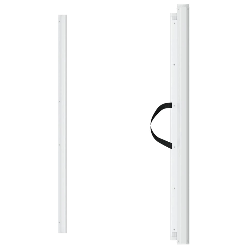 vidaXL izvelkami mājdzīvnieku vārtiņi, balti, 82,5x125 cm