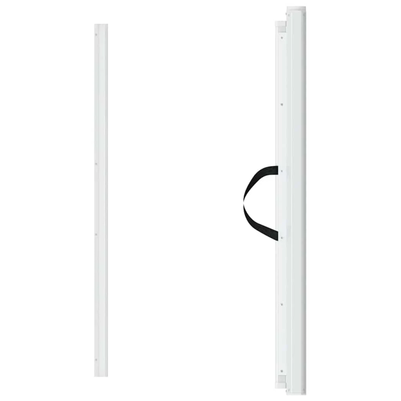 vidaXL izvelkami mājdzīvnieku vārtiņi, balti, 102,5x125 cm