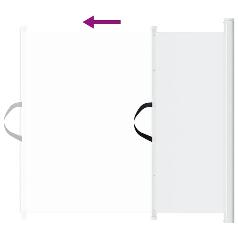 vidaXL izvelkami mājdzīvnieku vārtiņi, balti, 102,5x125 cm