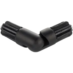 Curtain rod corner conector d19 m black