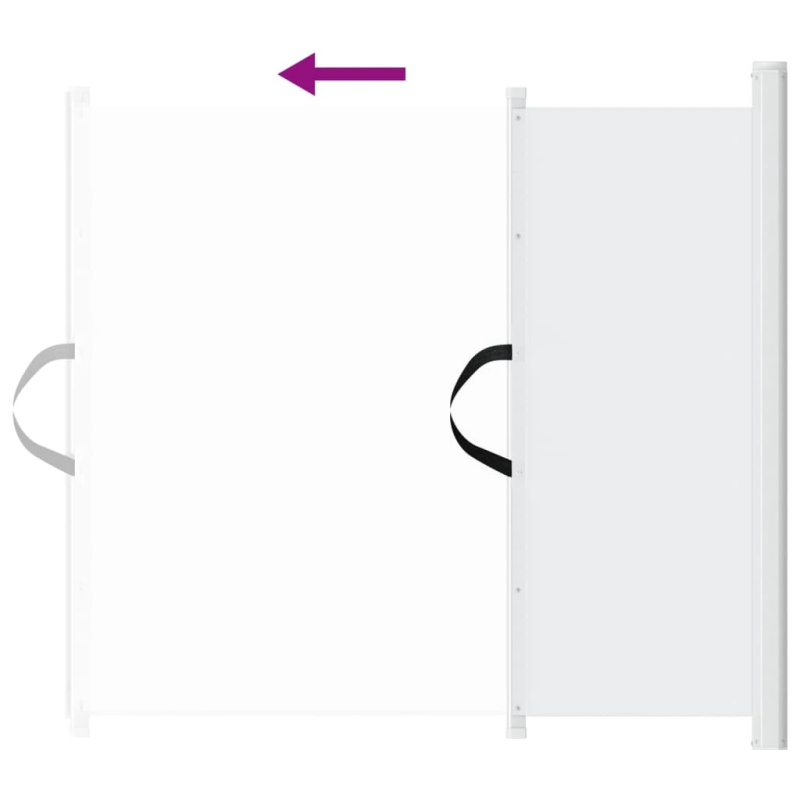 vidaXL izvelkami mājdzīvnieku vārtiņi, balti, 117,5x125 cm