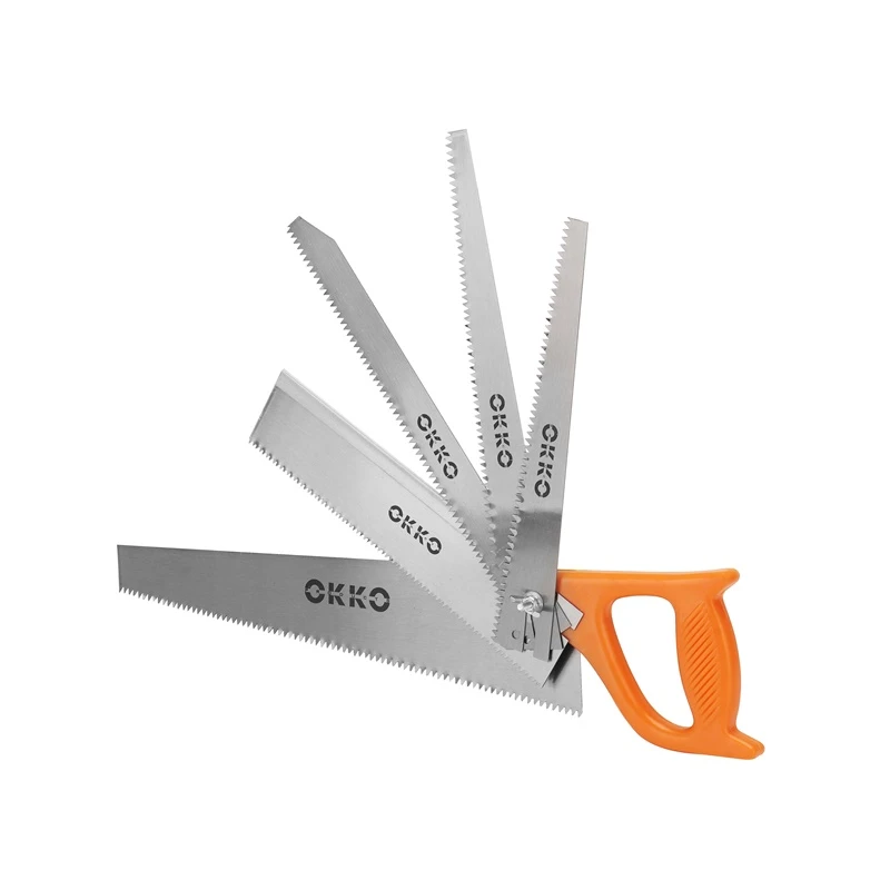 Rokas zāģis ar 5 asmeņiem