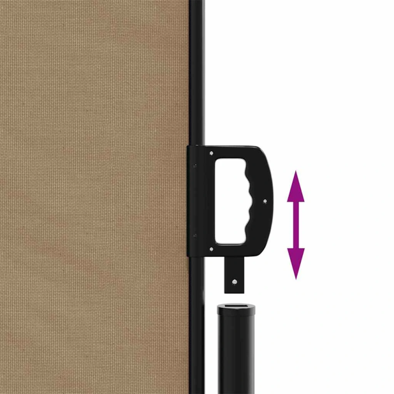 vidaXL izvelkama sānu markīze, 170x300 cm, pelēkbrūna