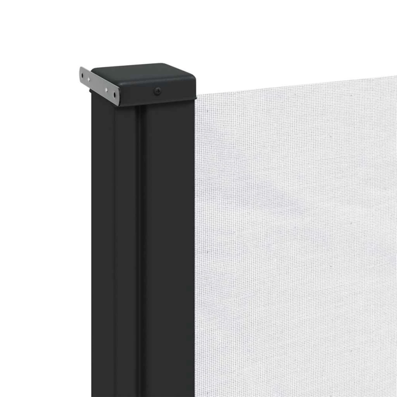 vidaXL izvelkams sānu aizslietnis, balta, 120x600 cm