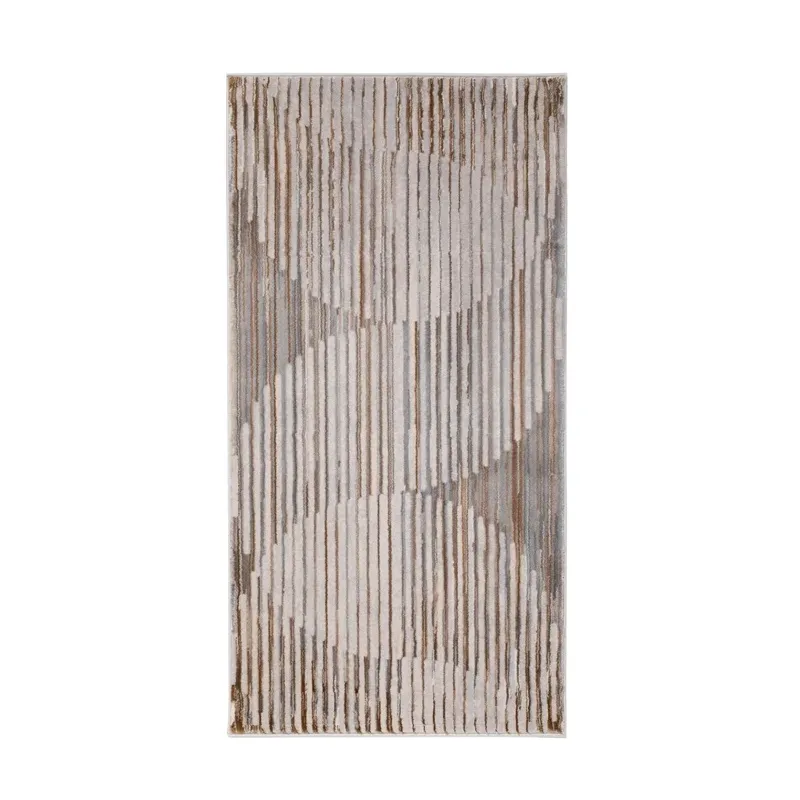 Paklājs Domoletti Verano C586A-K6382, krēmkrāsa-bēša krās.-gaiši pelēka krās., 150 cm x 80 cm