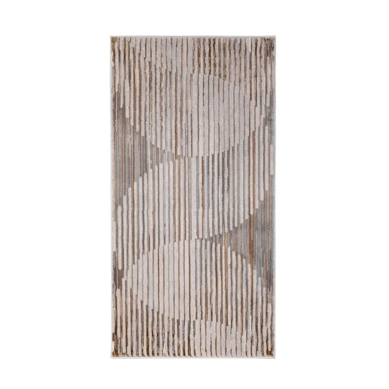 Paklājs Domoletti Verano C586A-K6382, krēmkrāsa-bēša krās.-gaiši pelēka krās., 150 cm x 80 cm