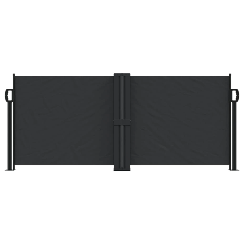 vidaXL izvelkams sānu aizslietnis, melns, 100x600 cm