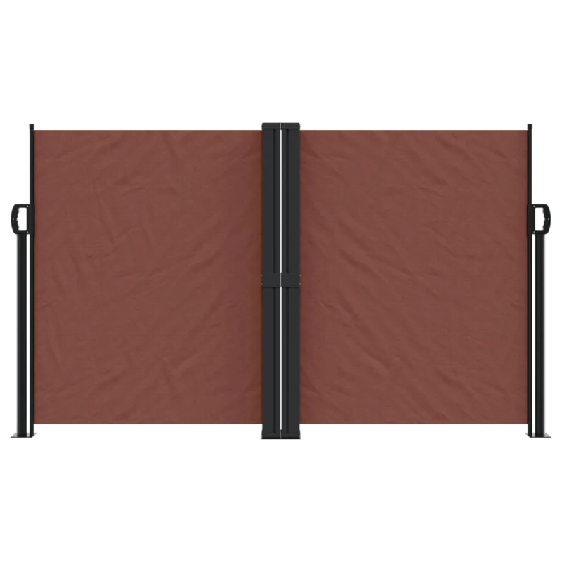 vidaXL izvelkams sānu aizslietnis, brūns, 140x600 cm