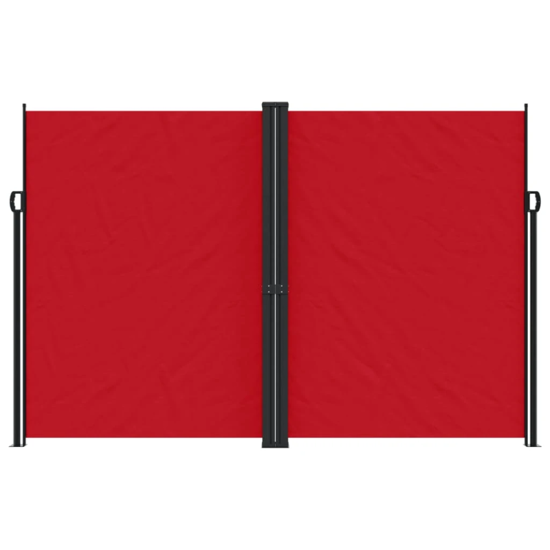 vidaXL izvelkama sānu markīze, sarkana, 220x600 cm
