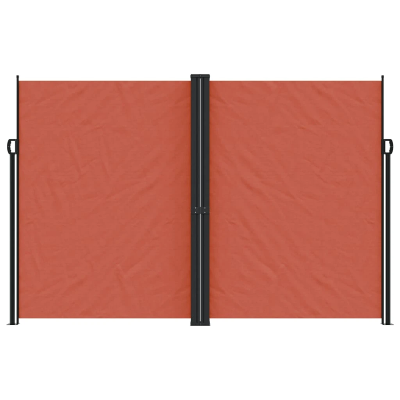 vidaXL izvelkama sānu markīze, sarkanbrūna, 220x600 cm