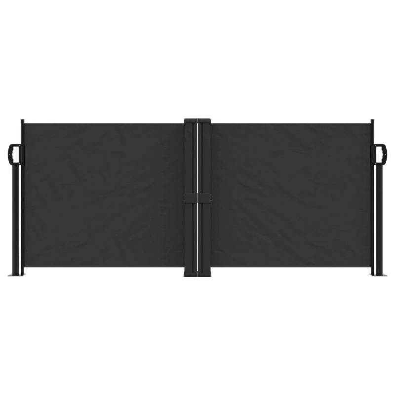 vidaXL Ištraukiama šoninė pertvara, juodos spalvos, 100x1000cm