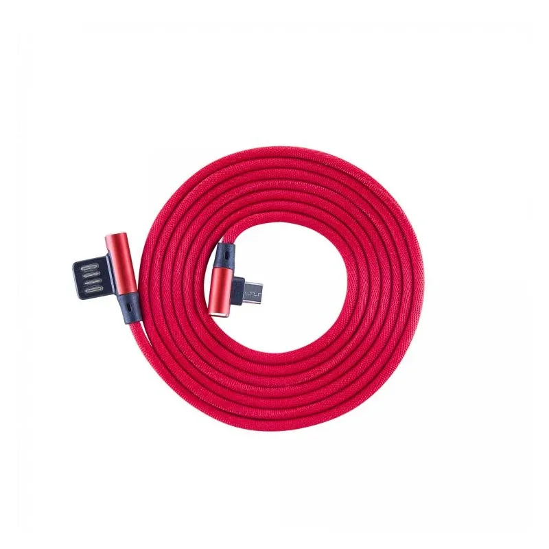 Sbox USB- Micro USB 90 M-M 1.5m USB-MICRO-90R strawberry red