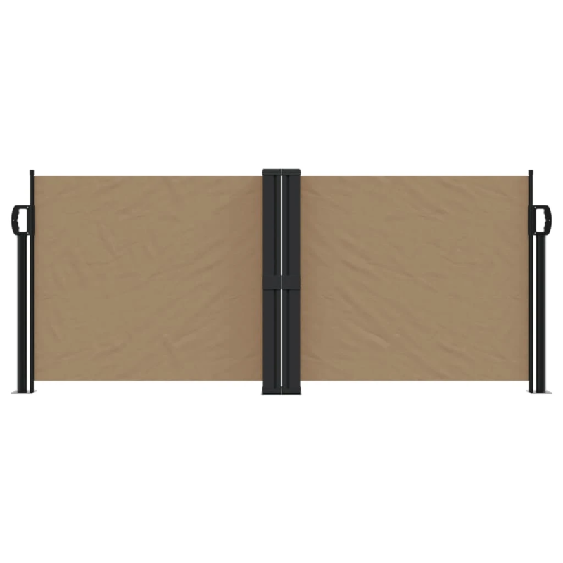 vidaXL izvelkams sānu aizslietnis, pelēkbrūna, 100x1000 cm