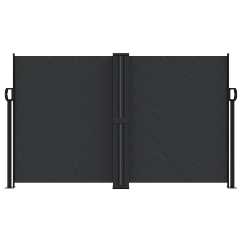 vidaXL izvelkams sānu aizslietnis, melns, 140x1000 cm