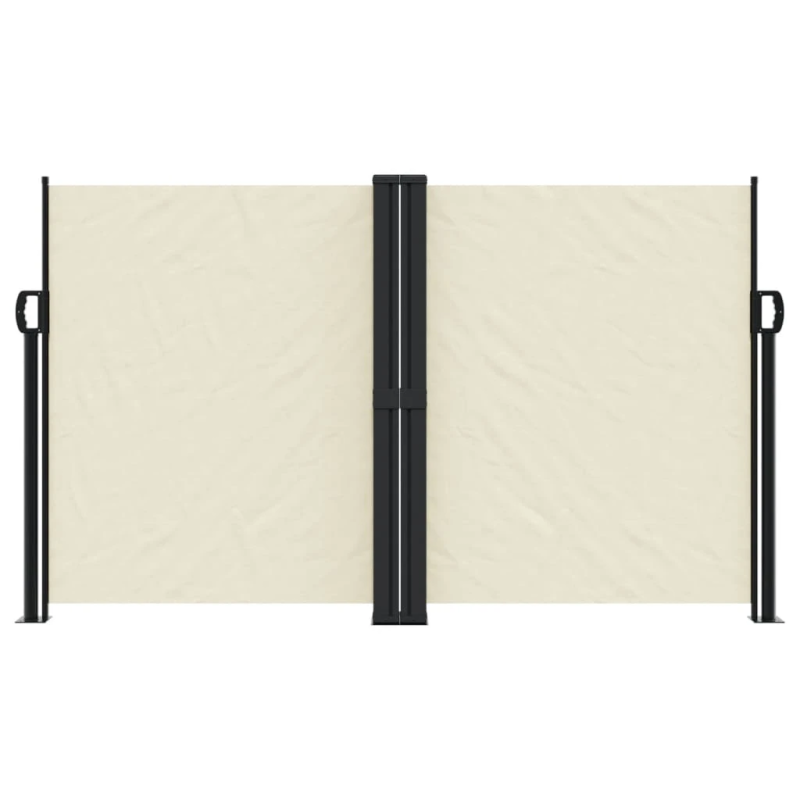 vidaXL izvelkams sānu aizslietnis, krēmkrāsa, 140x1000 cm