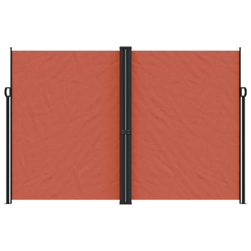 vidaXL izvelkams sānu aizslietnis, sarkanbrūns, 220x1000 cm