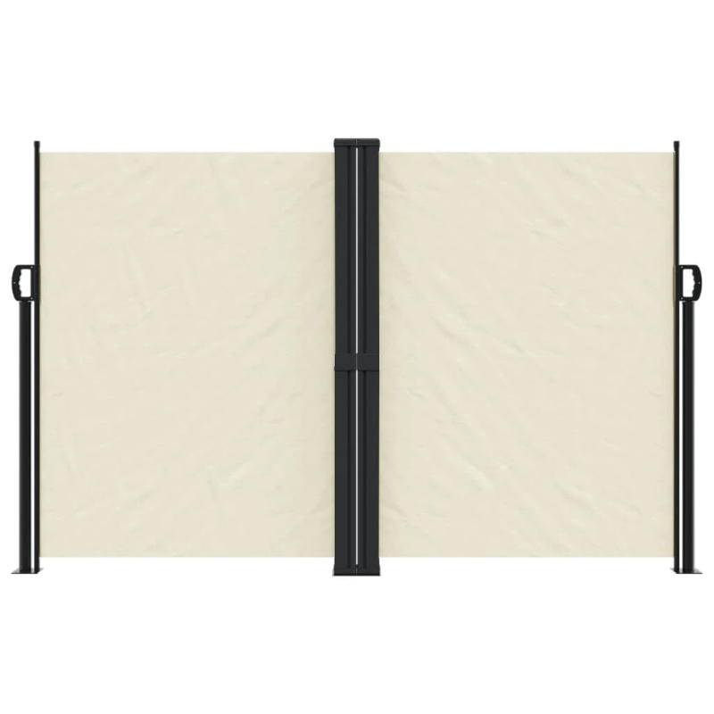 vidaXL izvelkams sānu aizslietnis, krēmkrāsa, 160x1200 cm