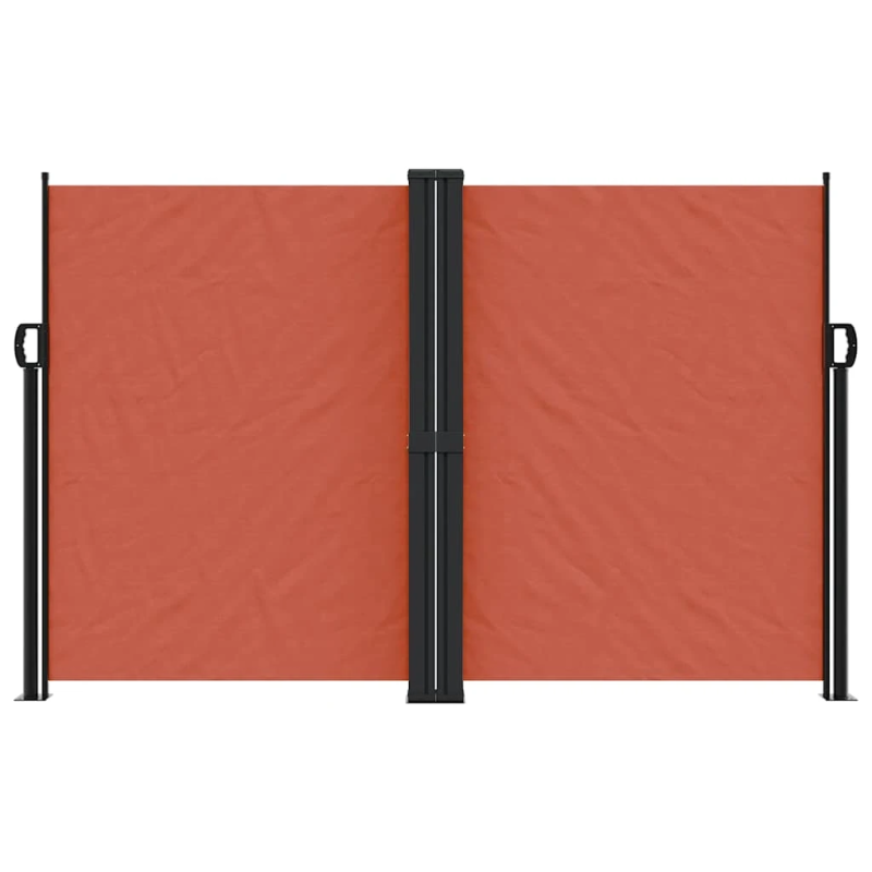 vidaXL izvelkams sānu aizslietnis, sarkanbrūna, 160x1200 cm