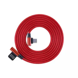Sbox USB- Type-C 90 m-m 1.5m Type-C-90R Strawberry Red