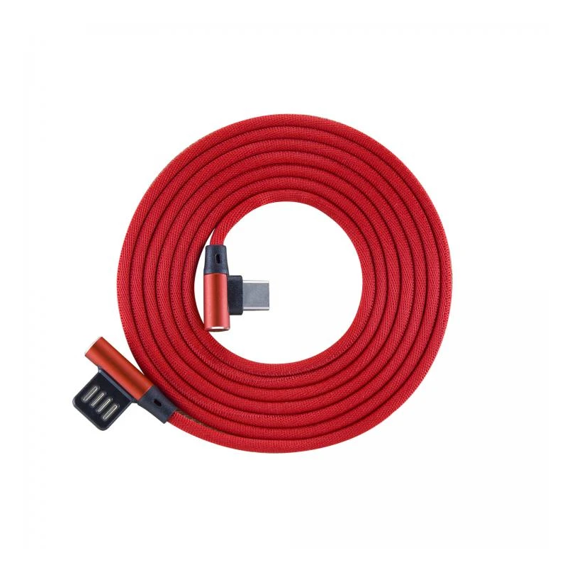 Sbox USB- Type-C 90 m-m 1.5m Type-C-90R Strawberry Red