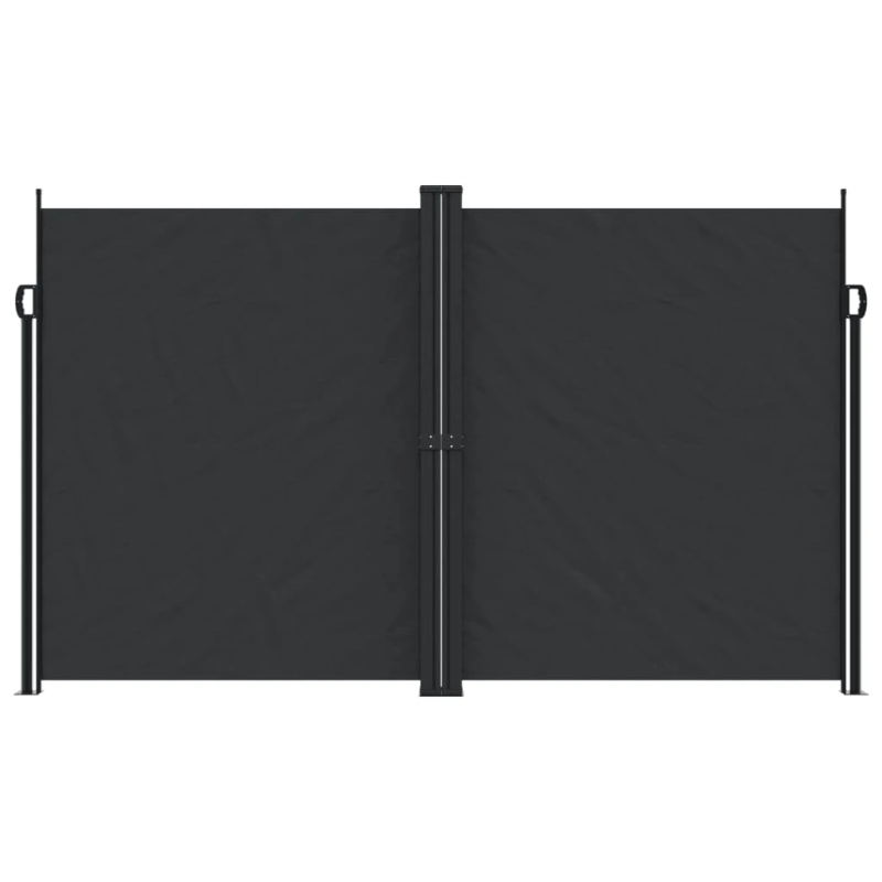vidaXL izvelkama sānu markīze, melna, 200x1200 cm