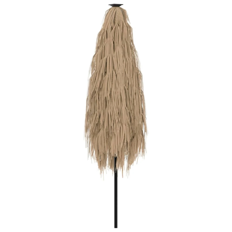 vidaXL dārza saulessargs ar tērauda stabu, brūns, 248x248x248 cm