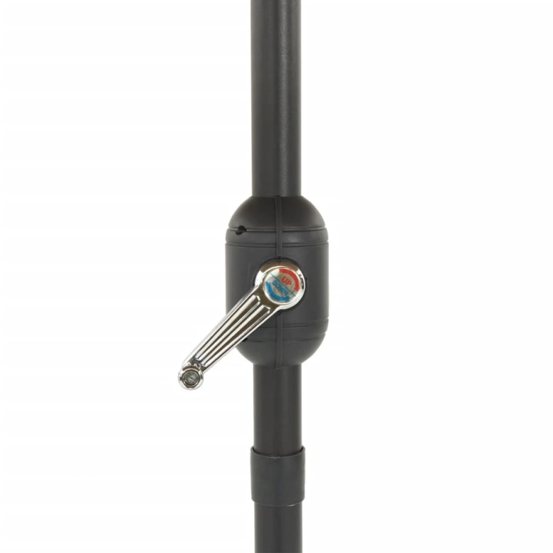 vidaXL dārza saulessargs ar tērauda stabu, zaļš, 248x248x248 cm