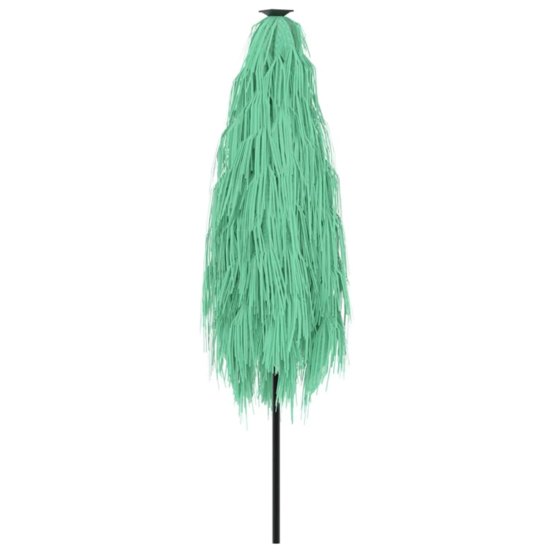 vidaXL dārza saulessargs ar tērauda stabu, zaļš, 248x248x248 cm