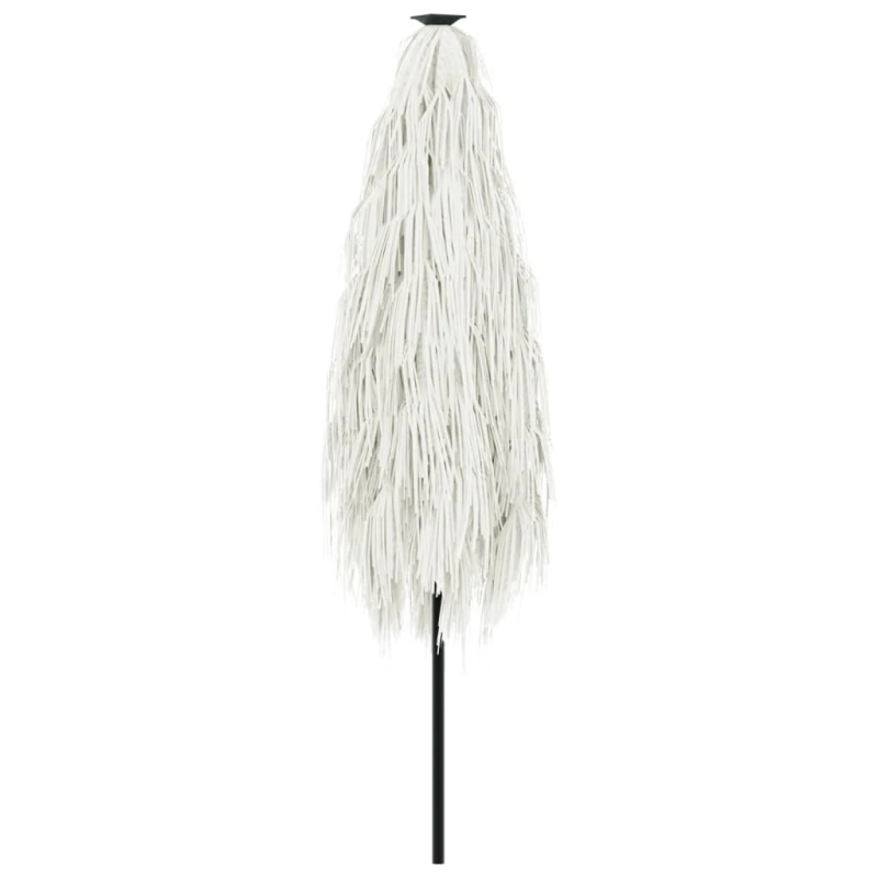 vidaXL dārza saulessargs ar tērauda stabu, balts, 300x200x250 cm