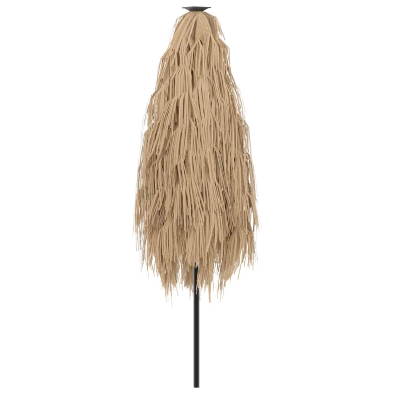 vidaXL dārza saulessargs ar tērauda stabu, brūns, 223x223x213 cm