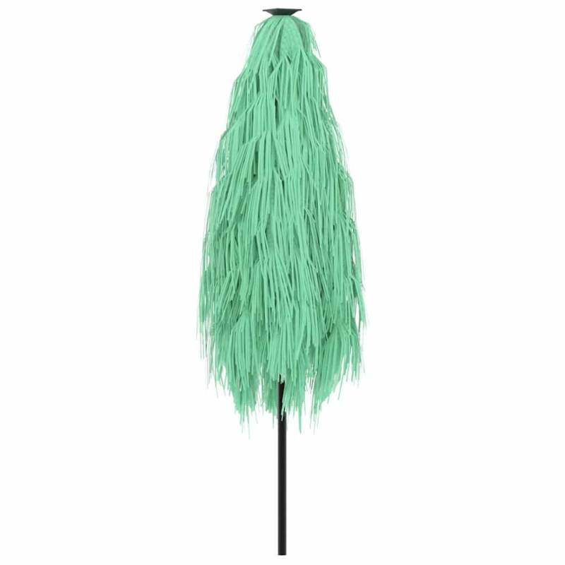 vidaXL dārza saulessargs ar tērauda stabu, zaļš, 268x268x226 cm