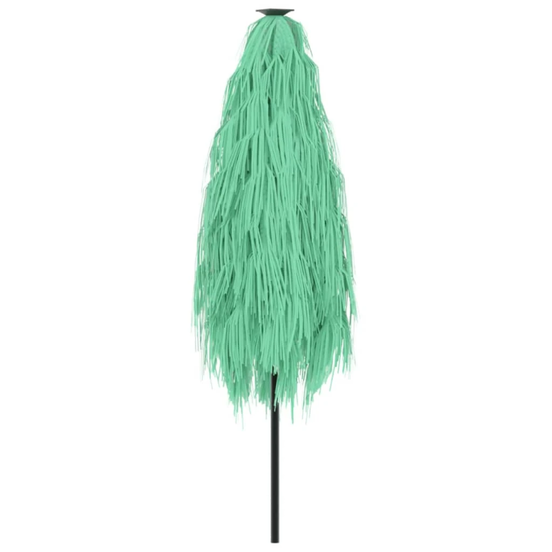 vidaXL dārza saulessargs ar tērauda stabu, zaļš, 288x288x225 cm