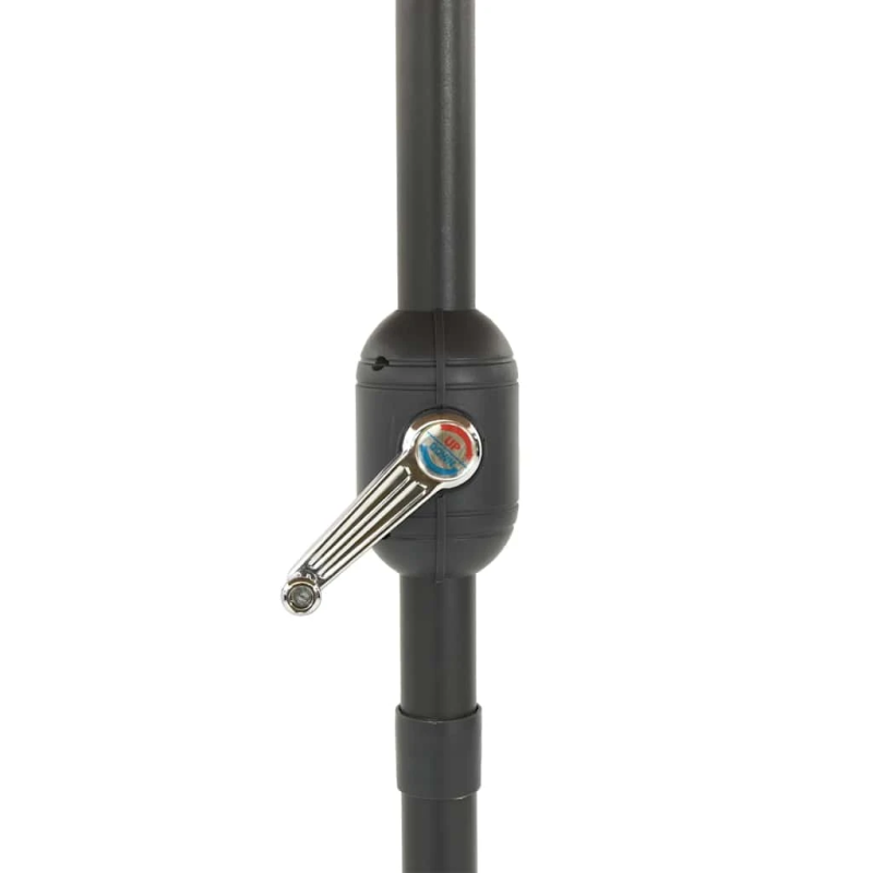 vidaXL dārza saulessargs ar tērauda stabu, brūns, 324x324x247 cm