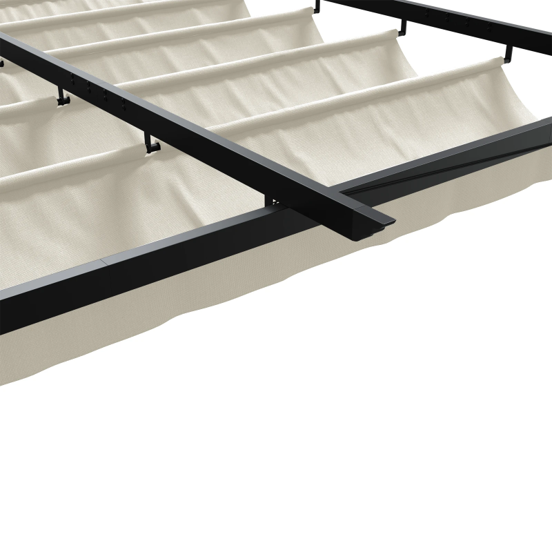 vidaXL Nojume Krēmkrāsa 300 x 300 x 200 cm Poliesters