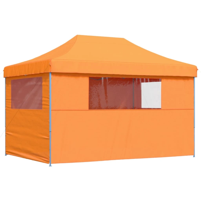 vidaXL saliekama svinību nojume, 4 sānu sienas, oranža
