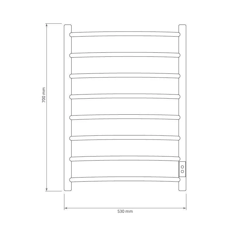 Elektriskai dvieļu žāvētājs bk-109aw-8ts