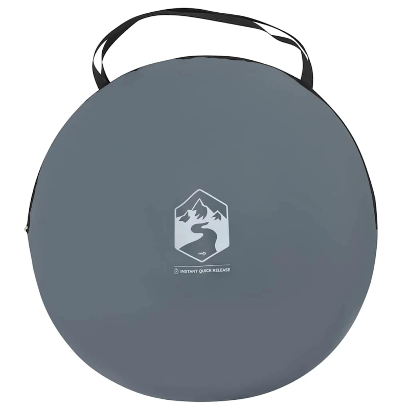 vidaXL pārģērbšanās telts, pelēka, oranža, ūdensnecaurlaidīga