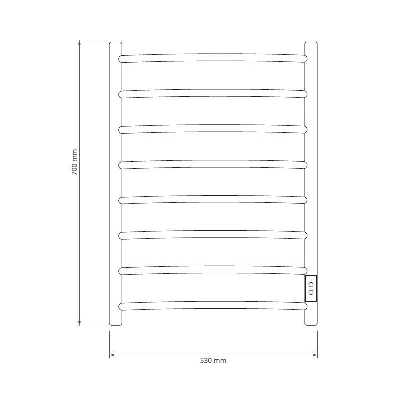 Elektriskai dvieļu žāvētājs bk-109aw-8ts