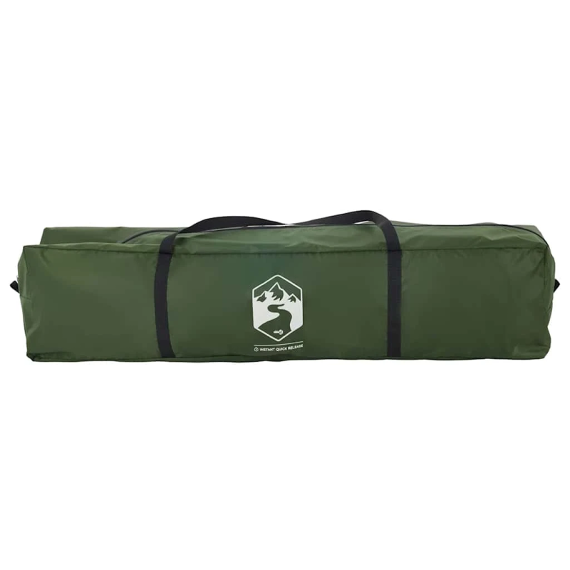 vidaXL kempinga telts 5 personām, kupola forma, zaļa