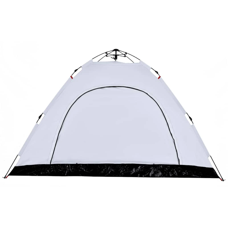 vidaXL kempinga telts 5 personām, balta, aptumšojošs audums