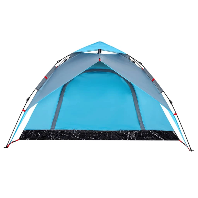 vidaXL kempinga telts 4 personām, kupola forma, zils