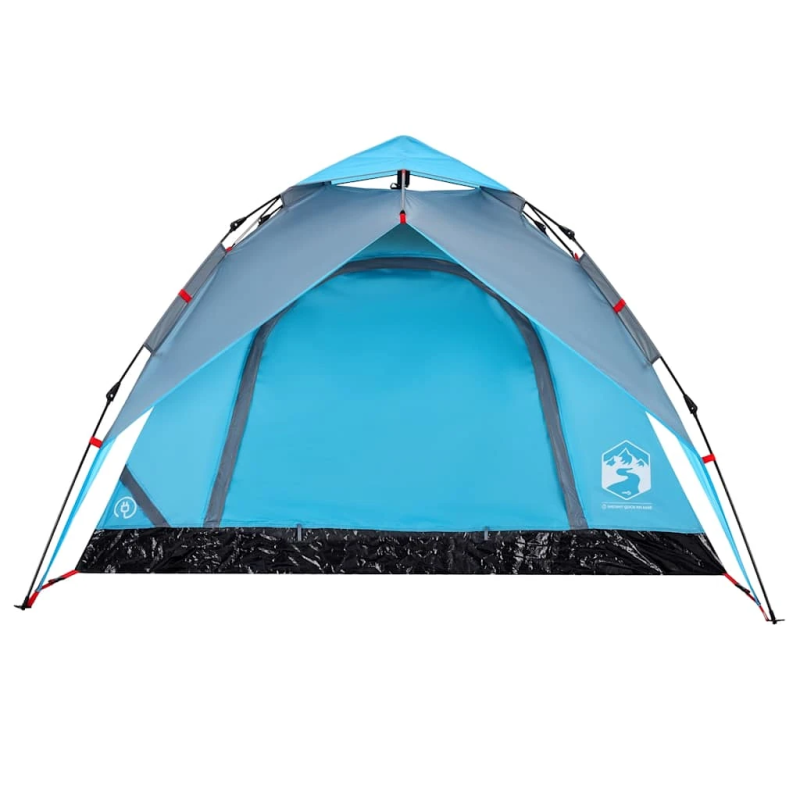 vidaXL kempinga telts 4 personām, kupola forma, zils