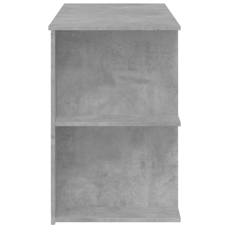 vidaXL rakstāmgalds, betona pelēks, 140x50x75 cm, inženierijas koks