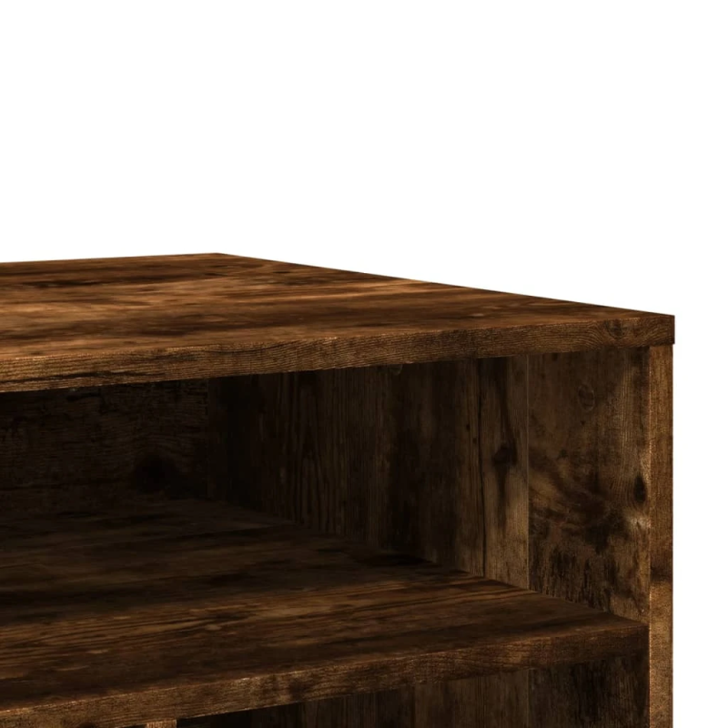 vidaXL printera statīvs ar riteņiem, ozolkoka krāsā, 60x50x67 cm