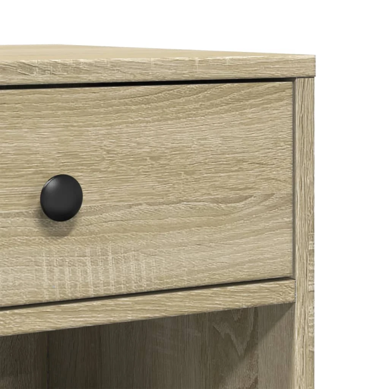 vidaXL printera statīvs ar riteņiem, ozolkoka krāsā, 60x40x68,5 cm