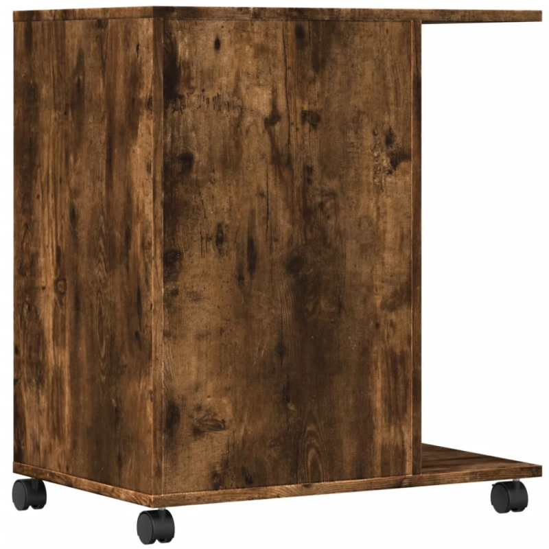 vidaXL printera statīvs ar riteņiem, ozolkoka krāsā, 60x40x68,5 cm