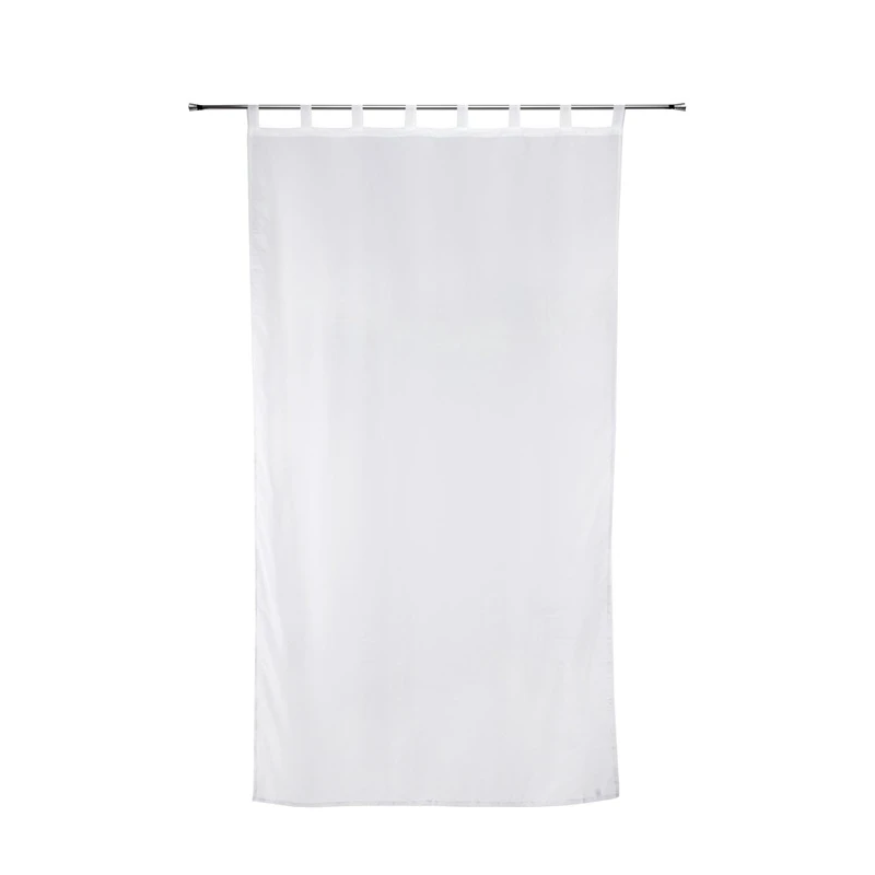 Aizkari diap cilpas 140x260 cm balti d