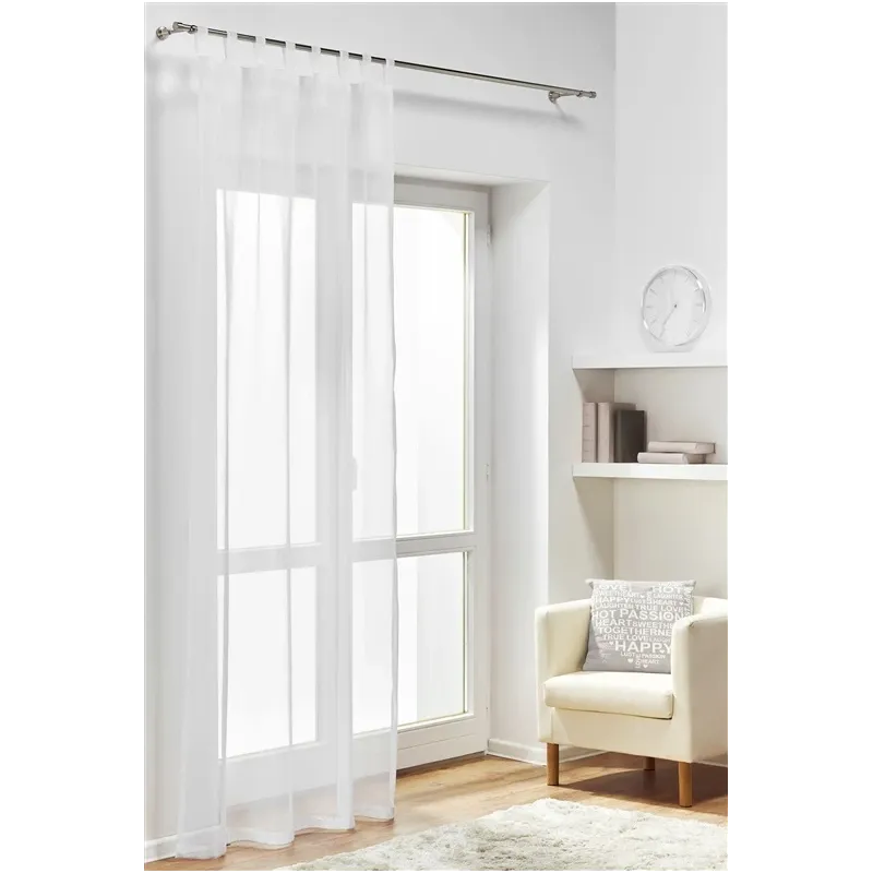 Aizkari diap cilpas 140x260 cm balti d